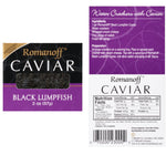 Romanoff Caviar Variety 3 Pack - Black Lumpfish, Red Salmon, Vodka Lumpfish - Variety Gift Set…