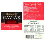 Romanoff Caviar Variety 3 Pack - Black Lumpfish, Red Salmon, Vodka Lumpfish - Variety Gift Set…