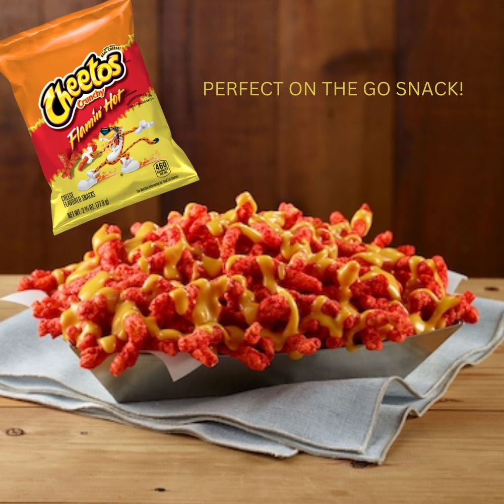 Cheetos Flaming Hot 2Oz Bags - 10 Packs - With MunchMo Power Clip For Freshness…