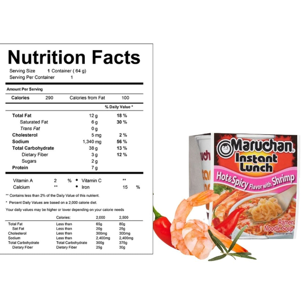 Maruchan Instant Lunch Ramen Cup 2.25Oz Each - Spicy Set - 12 Packs - Spicy Shrimp, Beef, Chicken 2 Count of Each With MunchMo Chopsticks… B0CHMZBRMH